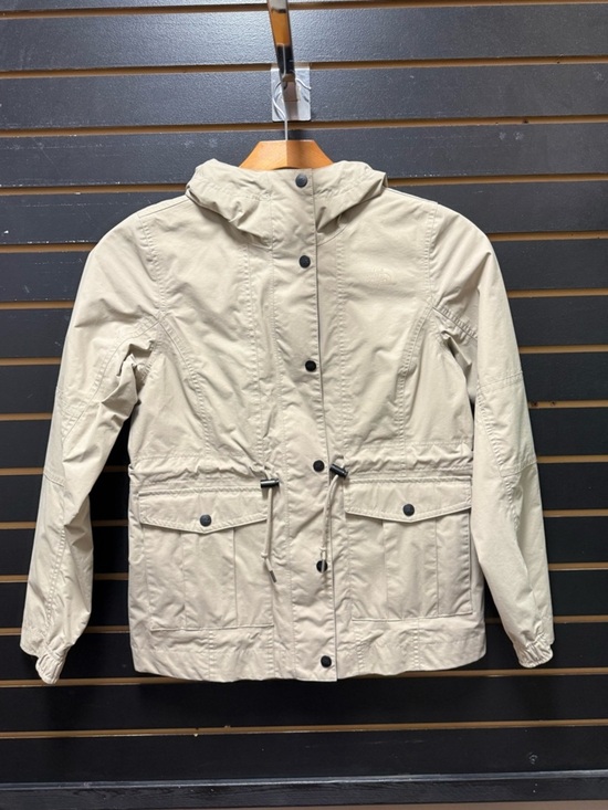 The North Face Jackets & Blazers - The North Face Zoomie Utility Jacket Tan Hooded Cinch Waist Small